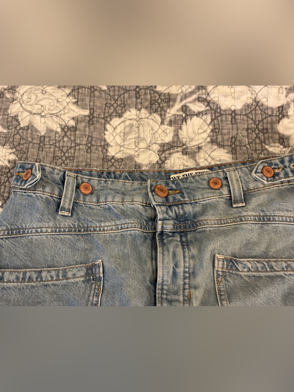 We The Free Light Blue High-Rise Denim Shorts - Picture 8 of 12